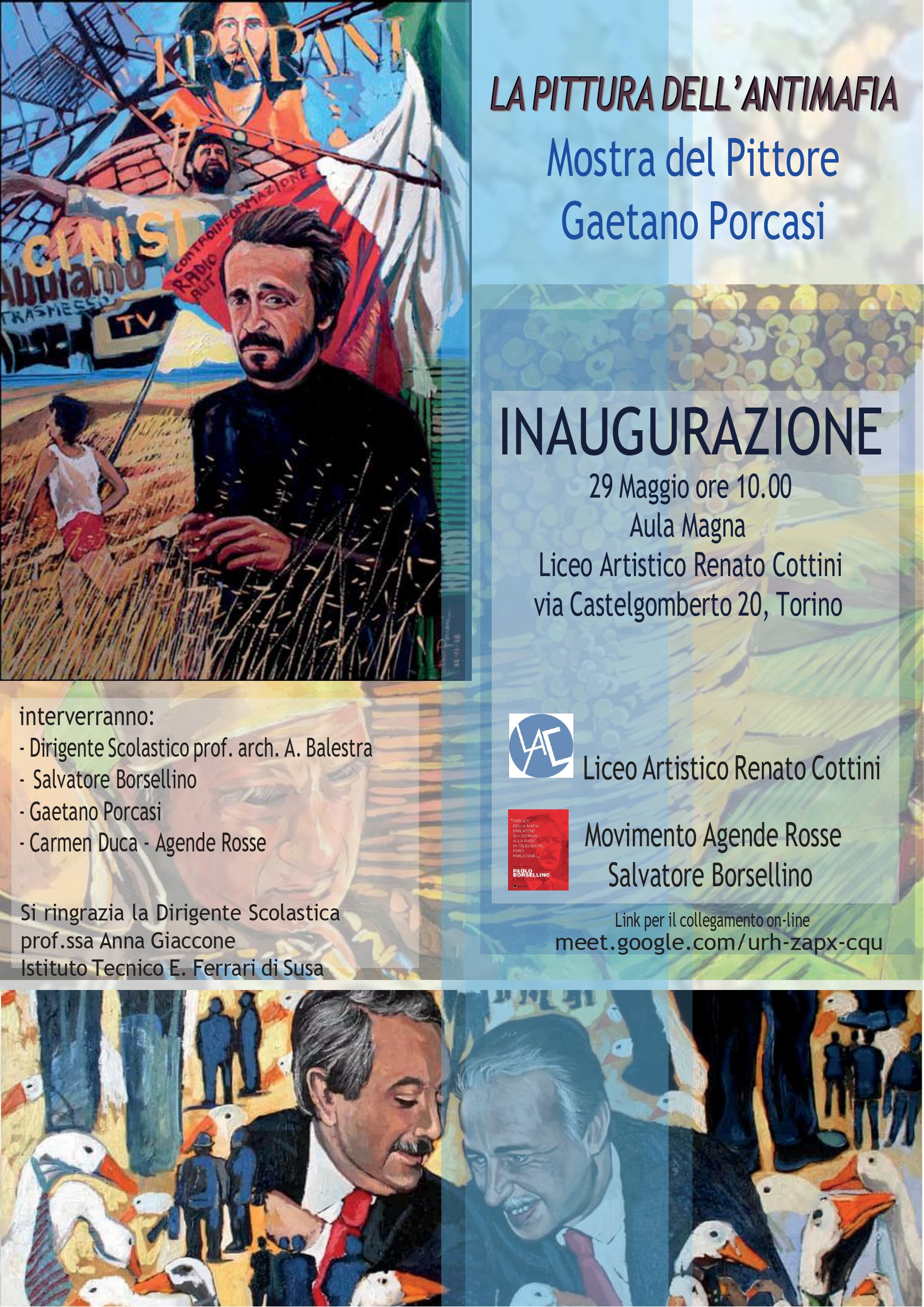 locandina mostra Pittura Gaetano Porzasi bis