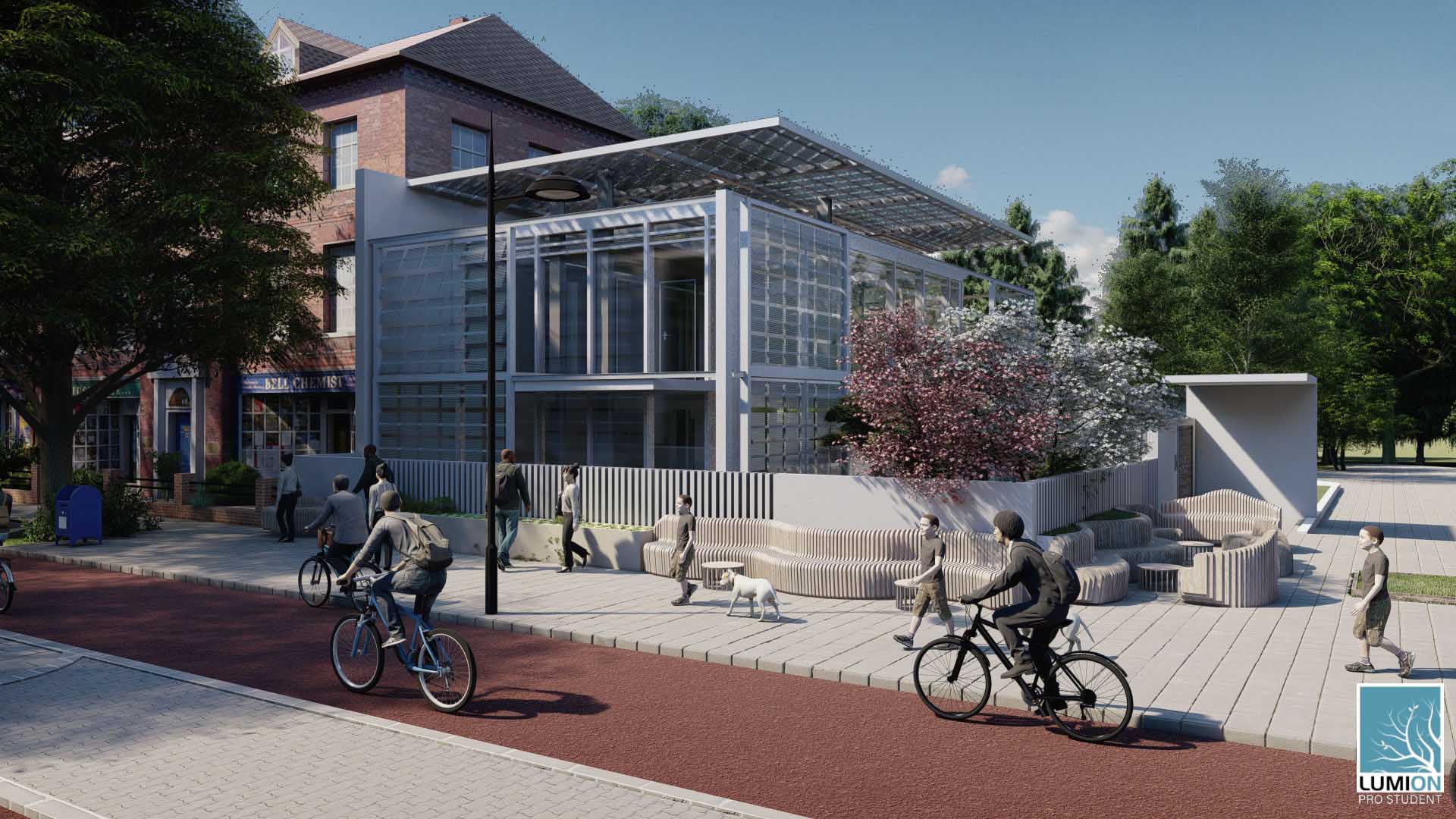 RENDER 3 Schiebehaus Studente Lorenzo Fortunato classe 3G architettura prof Anzalone
