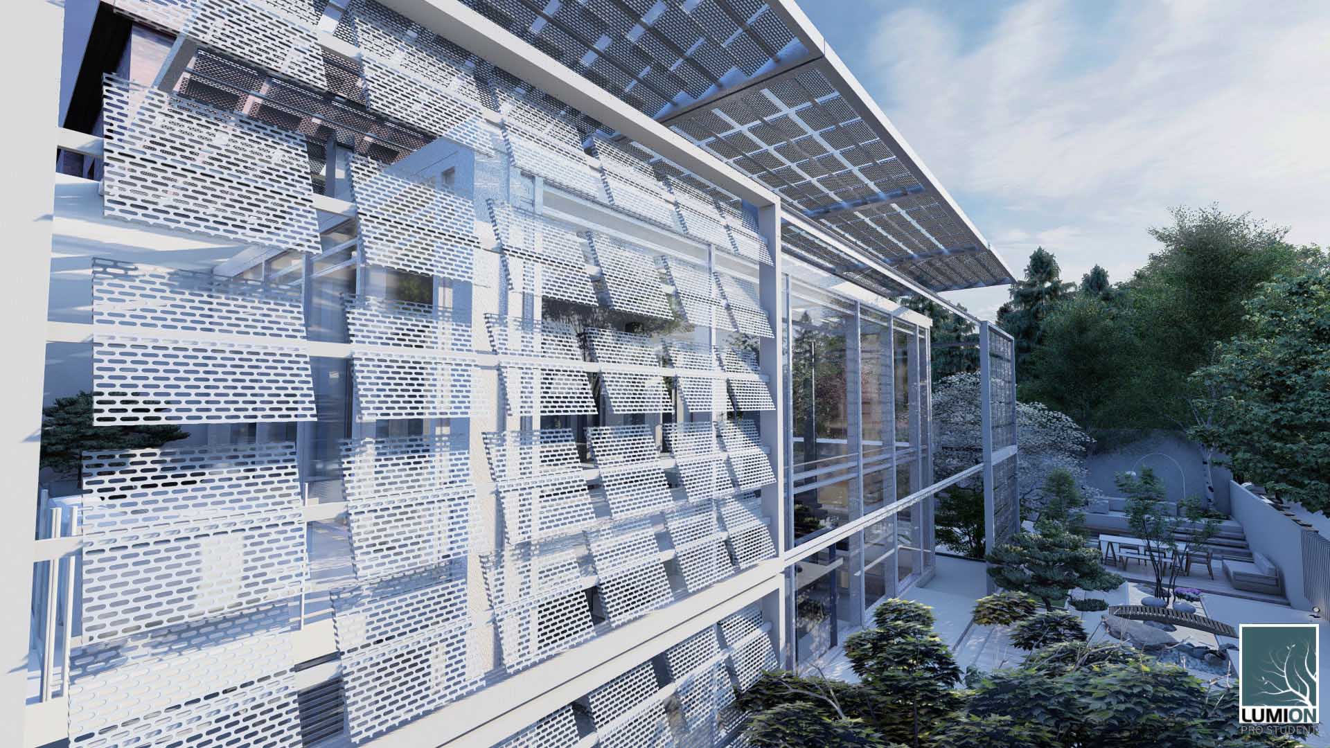 RENDER 5 Schiebehaus Studente Lorenzo Fortunato classe 3G architettura prof Anzalone