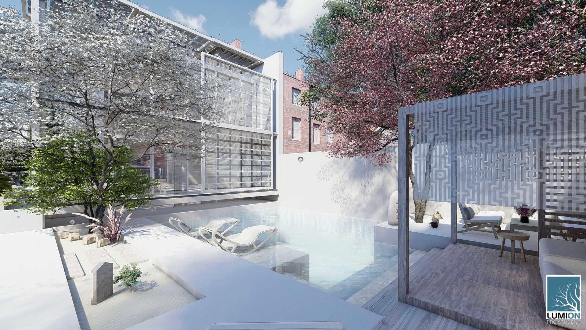RENDER 6 Schiebehaus Studente Lorenzo Fortunato classe 3G architettura prof Anzalone