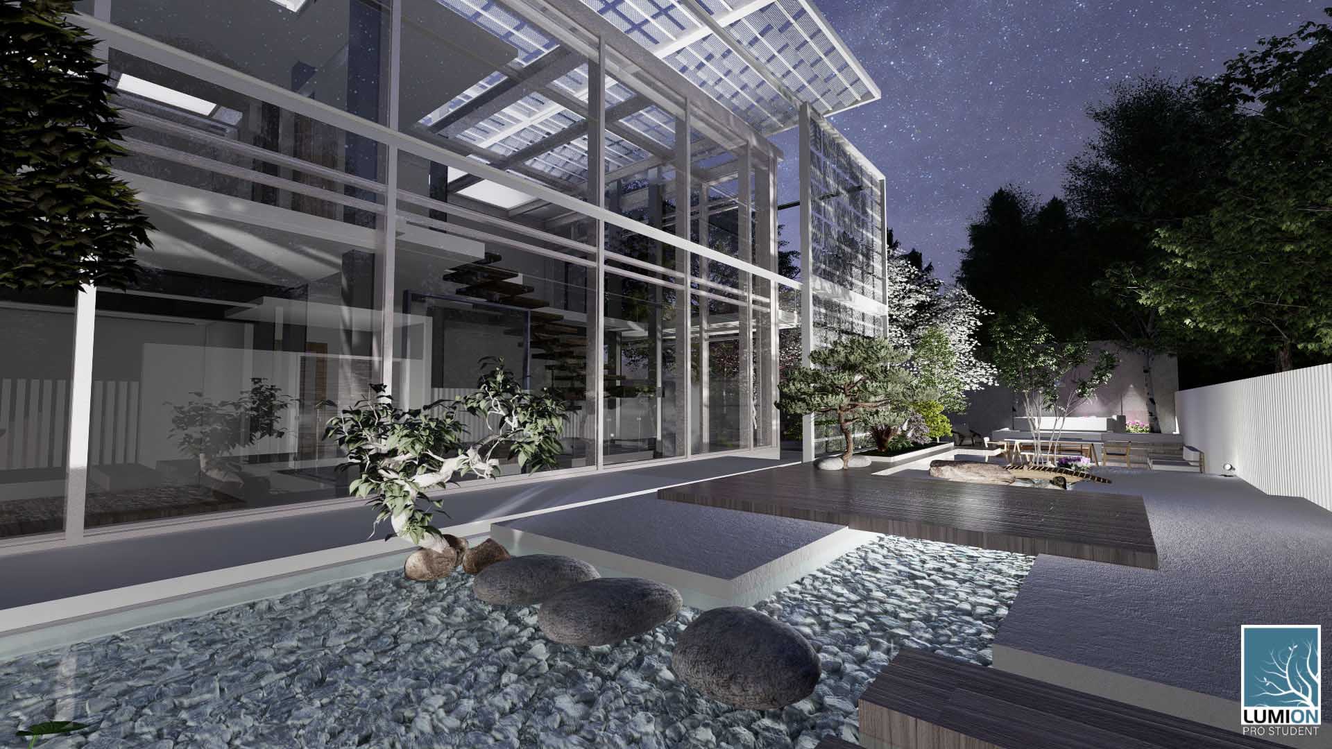 RENDER 7 Schiebehaus Studente Lorenzo Fortunato classe 3G architettura prof Anzalone