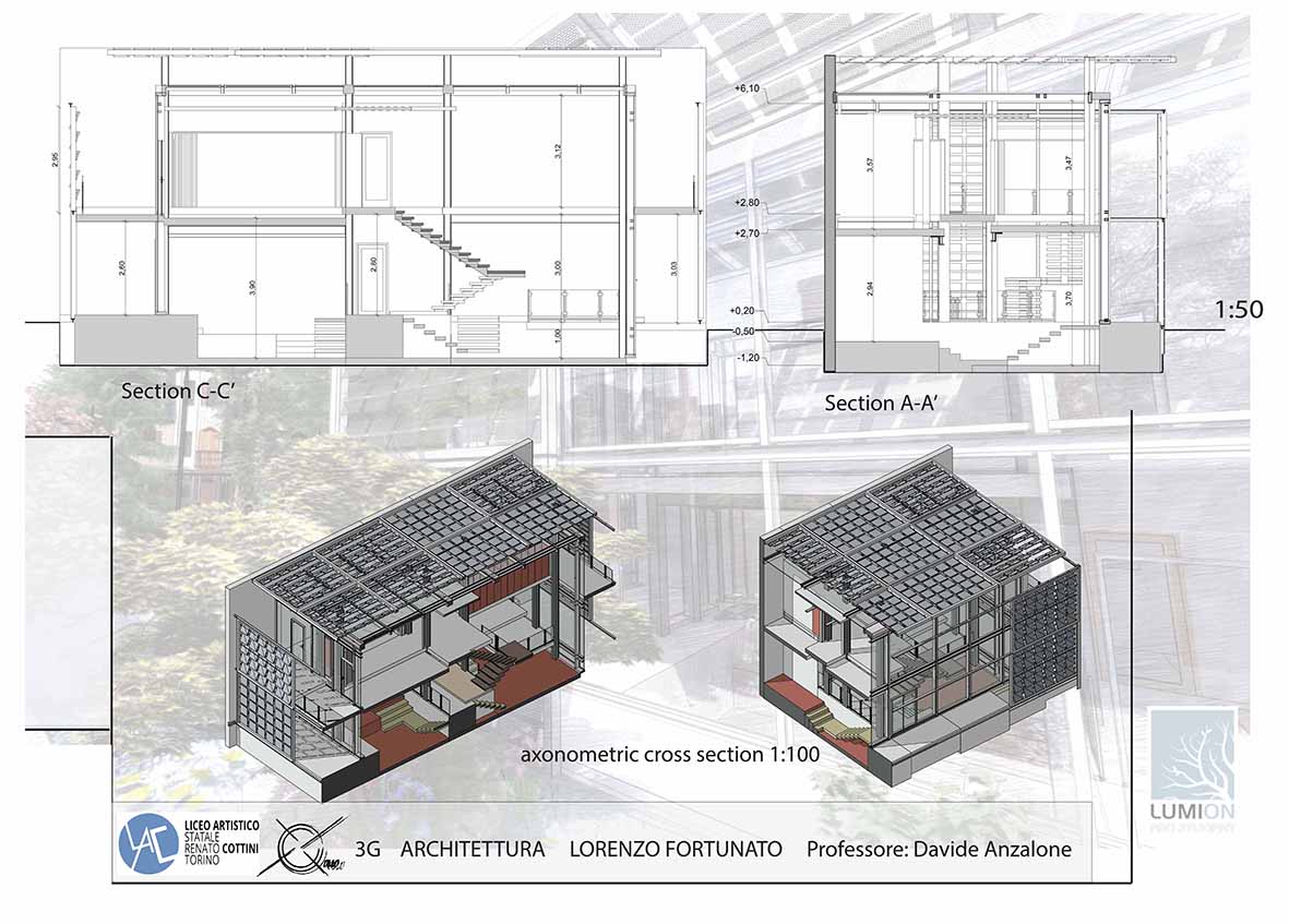 Schiebehaus Tavola 10 Studente Lorenzo Fortunato classe 3G architettura prof Anzalone