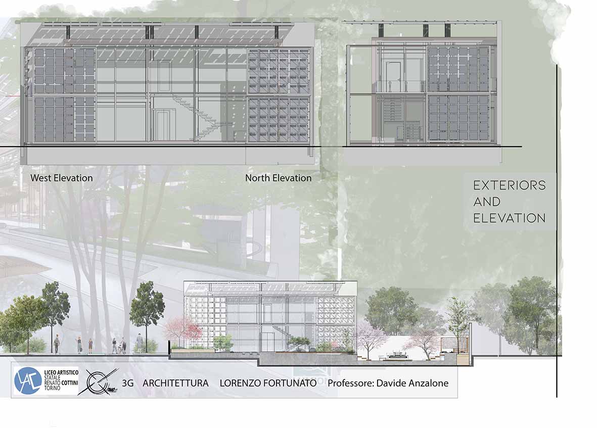 Schiebehaus Tavola 4 Studente Lorenzo Fortunato classe 3G architettura prof Anzalone