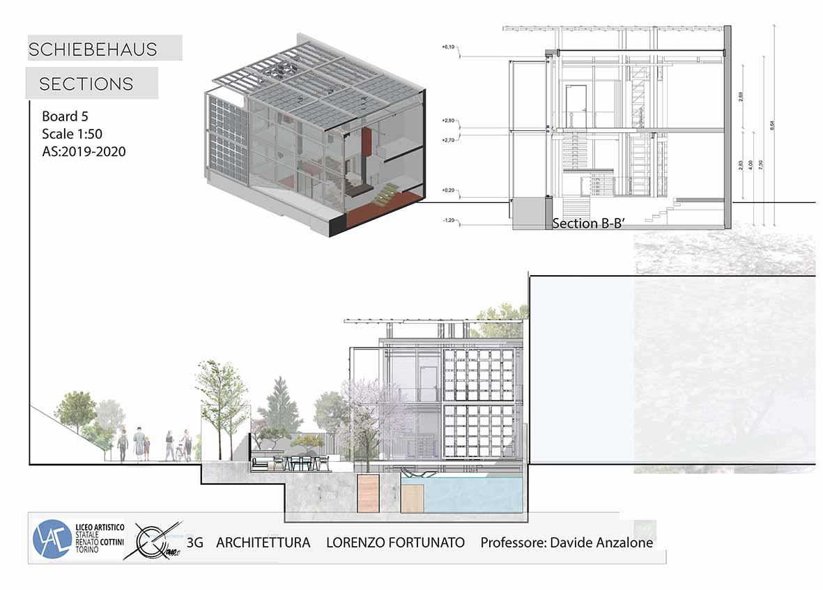Schiebehaus Tavola 9 Studente Lorenzo Fortunato classe 3G architettura prof Anzalone