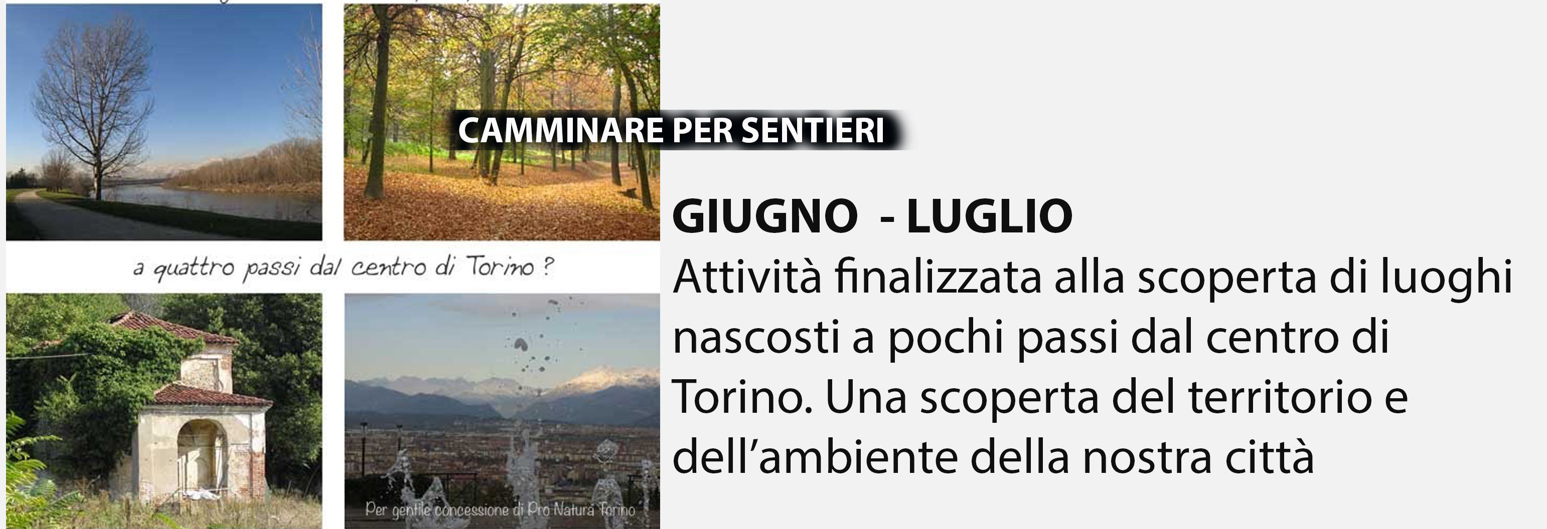 camminare per sentieri
